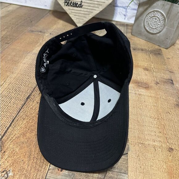 Ariat Relentless Black Snapback Cotton Hat OS Embroidered - Picture 8 of 9
